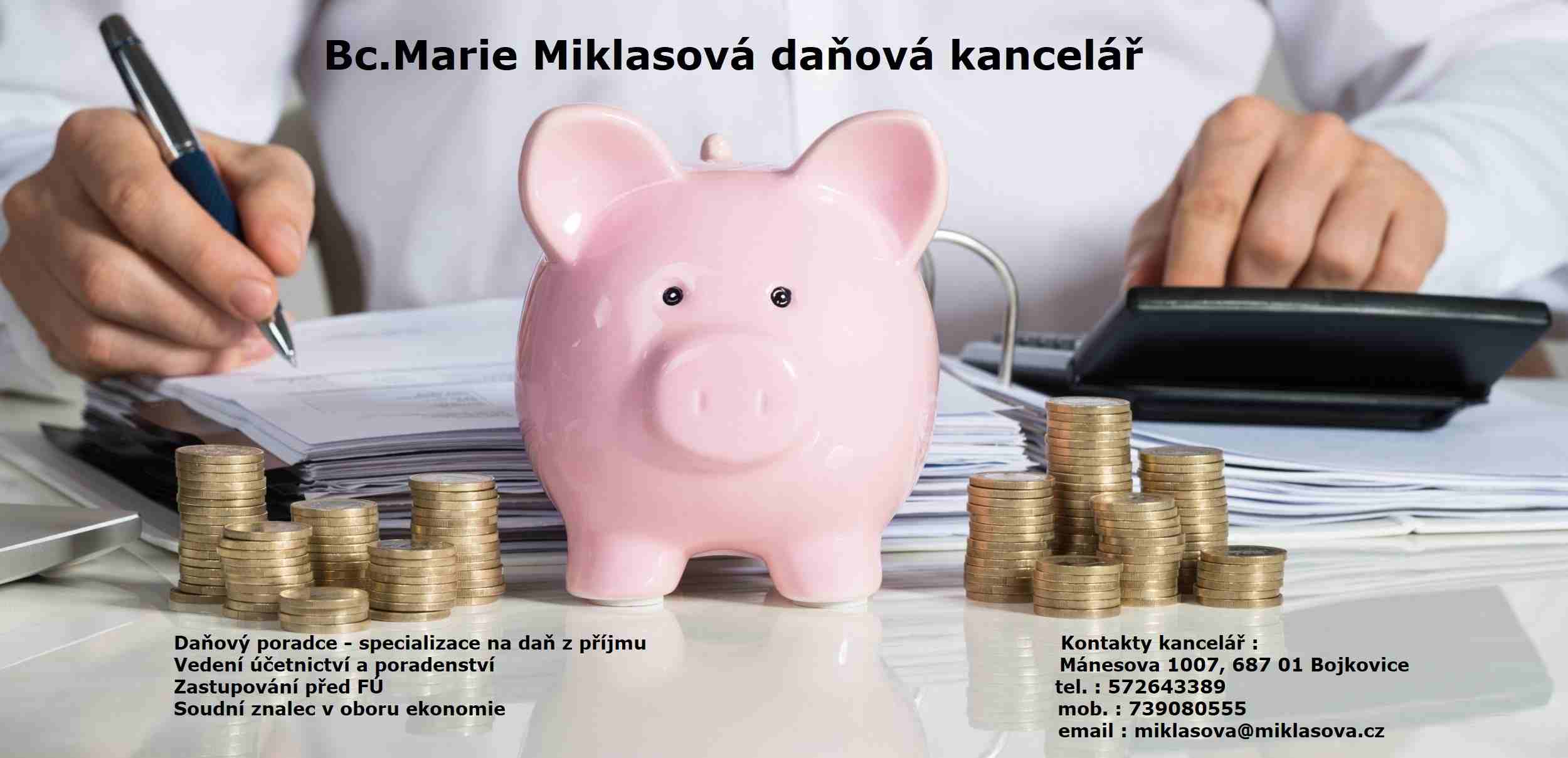 Bc. Marie Miklasová daňová kancelář